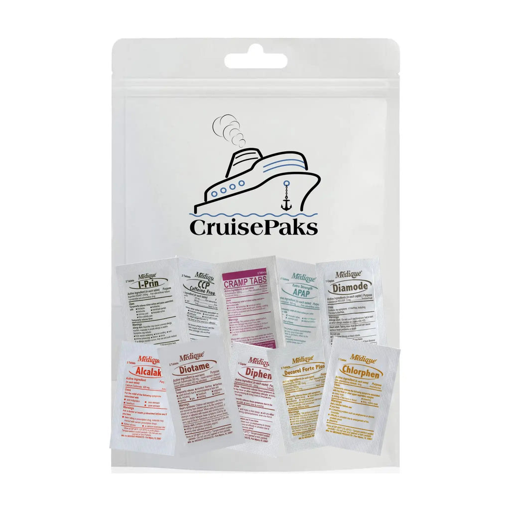 Cruise Essentials  On-The-Go IFAK | First Aid Refill Kits Add On Medicines