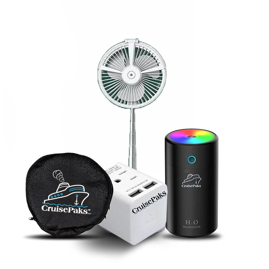Mini Humidifier, Wall plug, Portable Fan, Fan bag Bundle Media 1 of 8