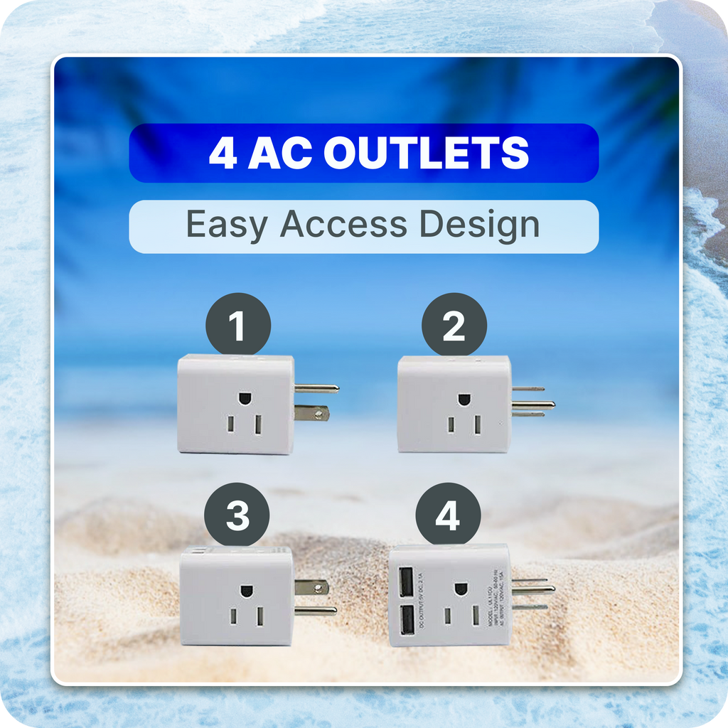 AC Multi Plug Outlets for Cruisepaks