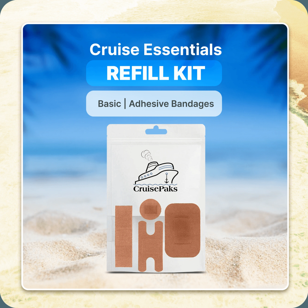 Cruise Essentials Refill Kit | Basic | Adhesive Bandages