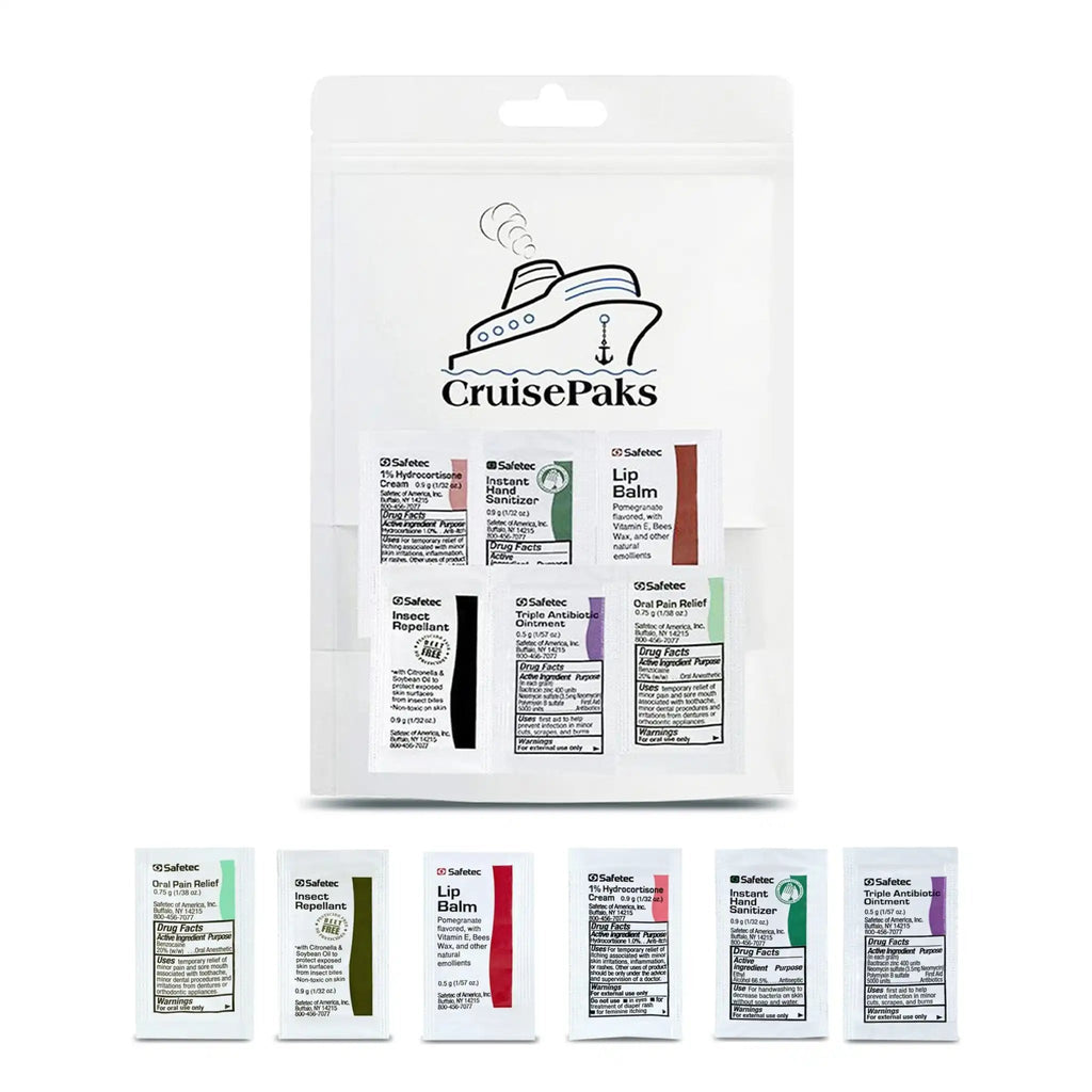 CruisePaks Refill Kit | Basic | Ointments - Cruise First-Aid Kit Supplies