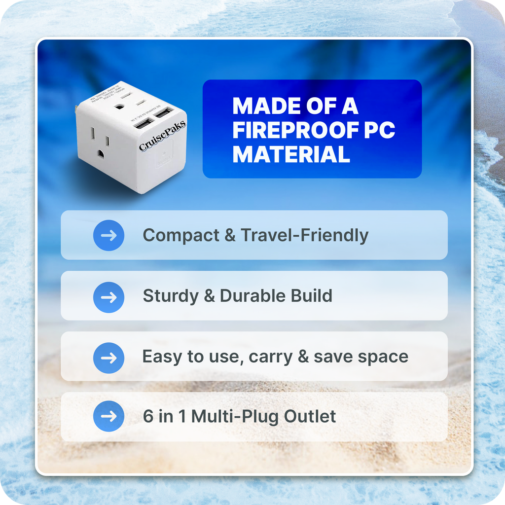Multi Plug Outlet for Cruise Travels