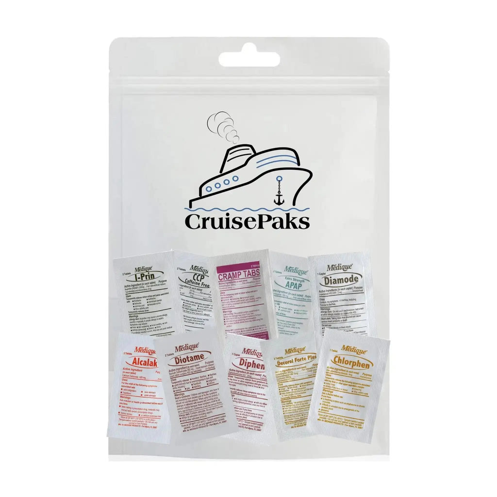 Cruise Essentials  On-The-Go IFAK | First Aid Refill Kits Medicines