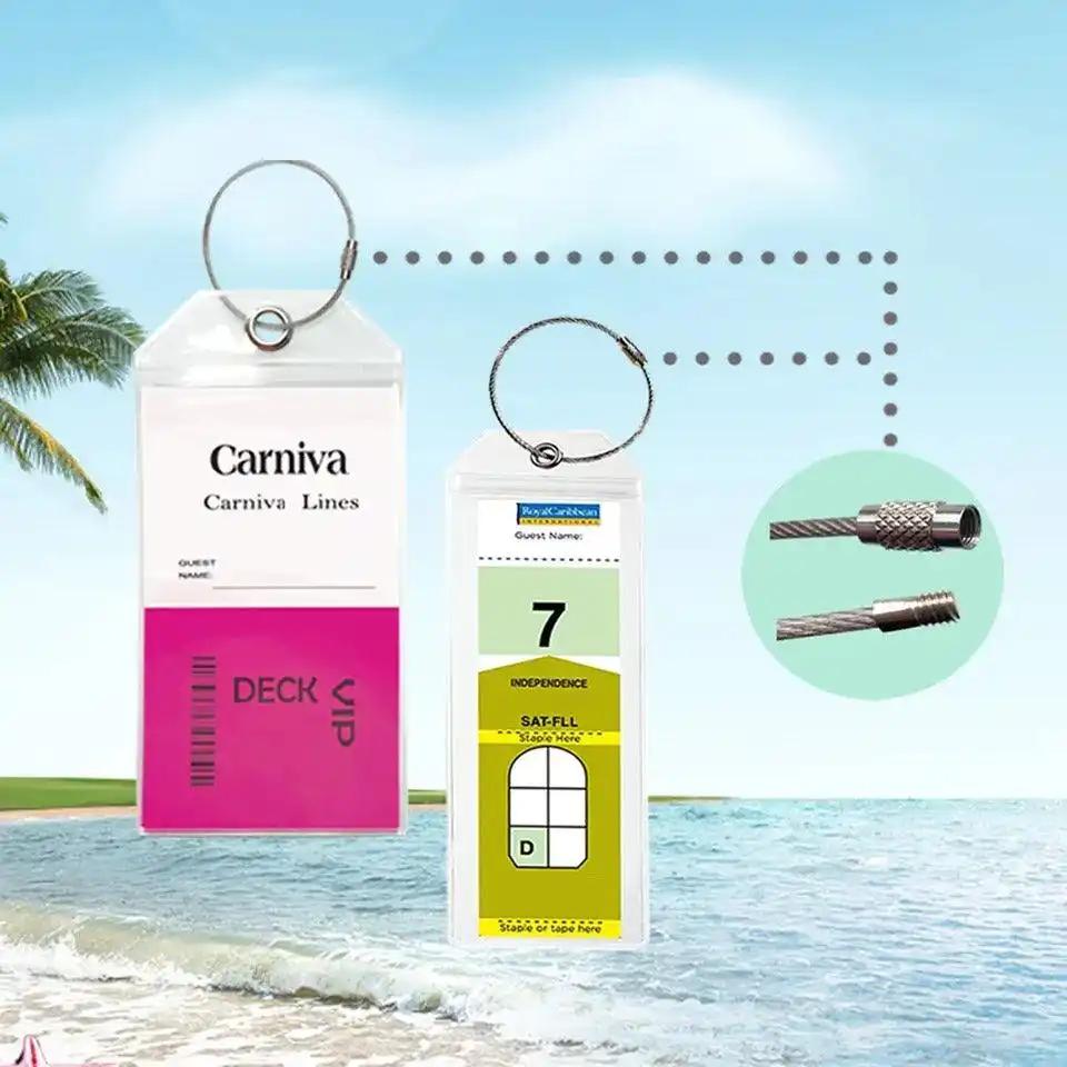 Personalized luggage tags for cruise